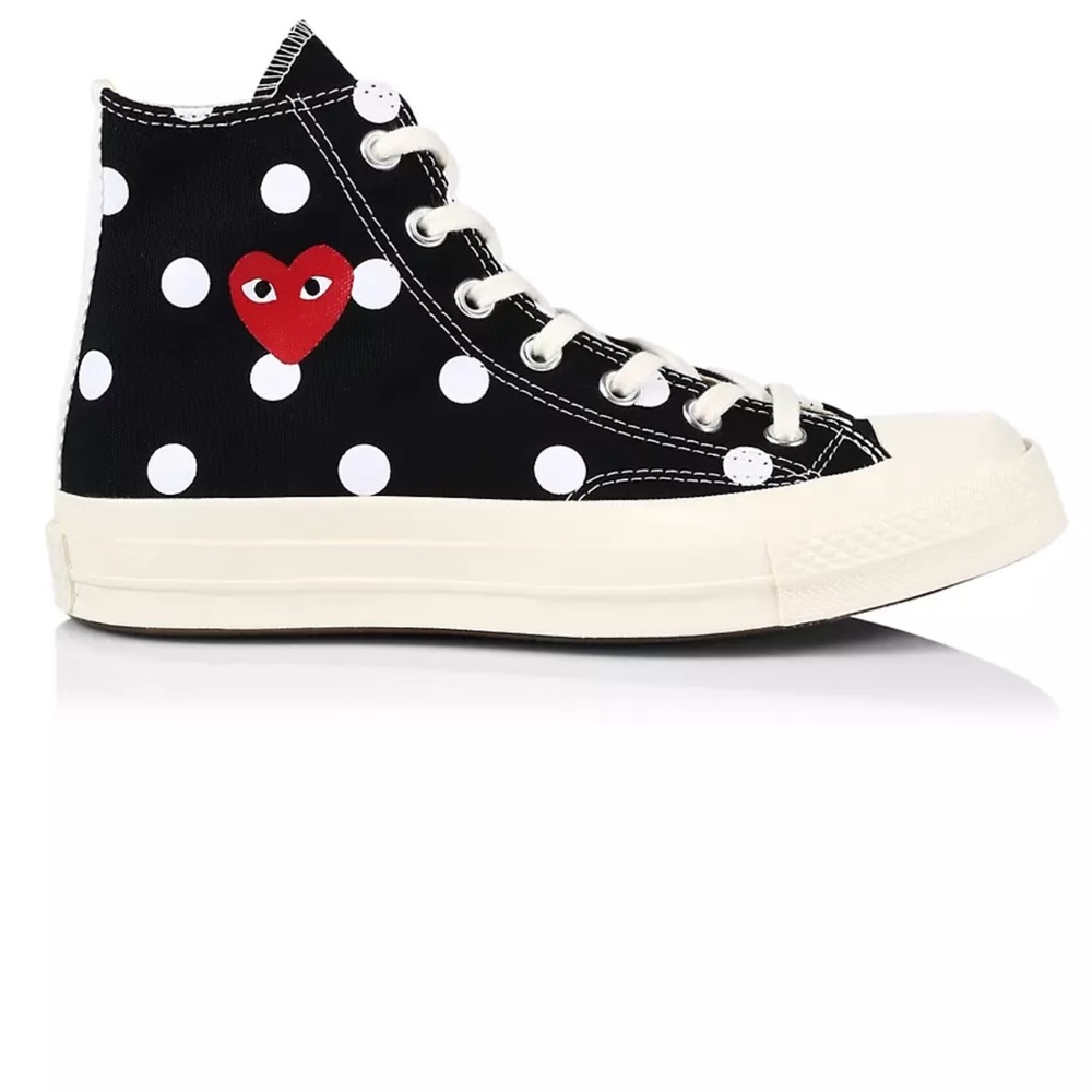 Comme des Garcons Play x Converse Polka Dot High